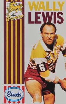 1990 Streets Brisbane Broncos #NNO Wally Lewis Front